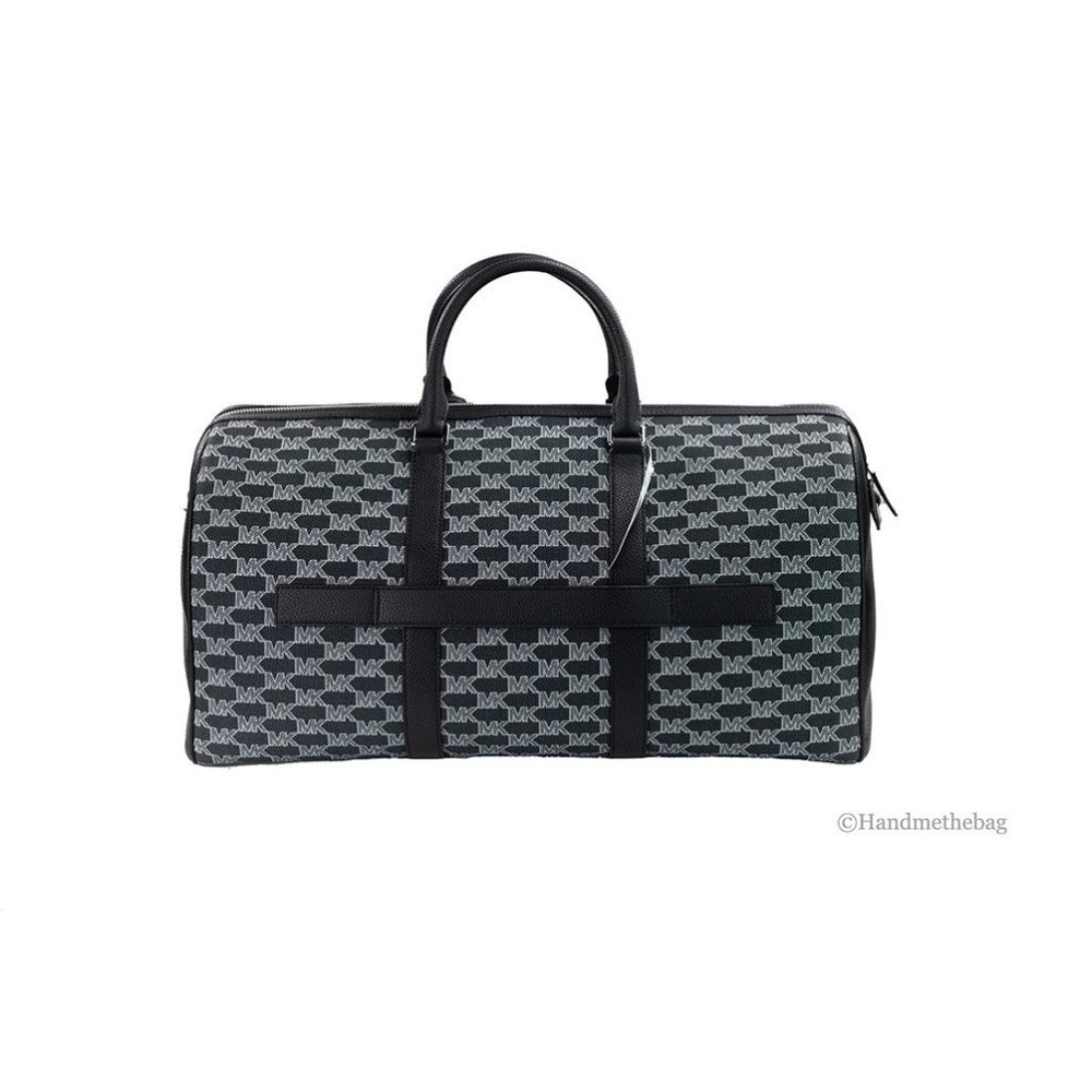 NEW Michael Kors Bag Cooper Black Signature Duffle Travel Luggage Bag NWT - Picture 2 of 5